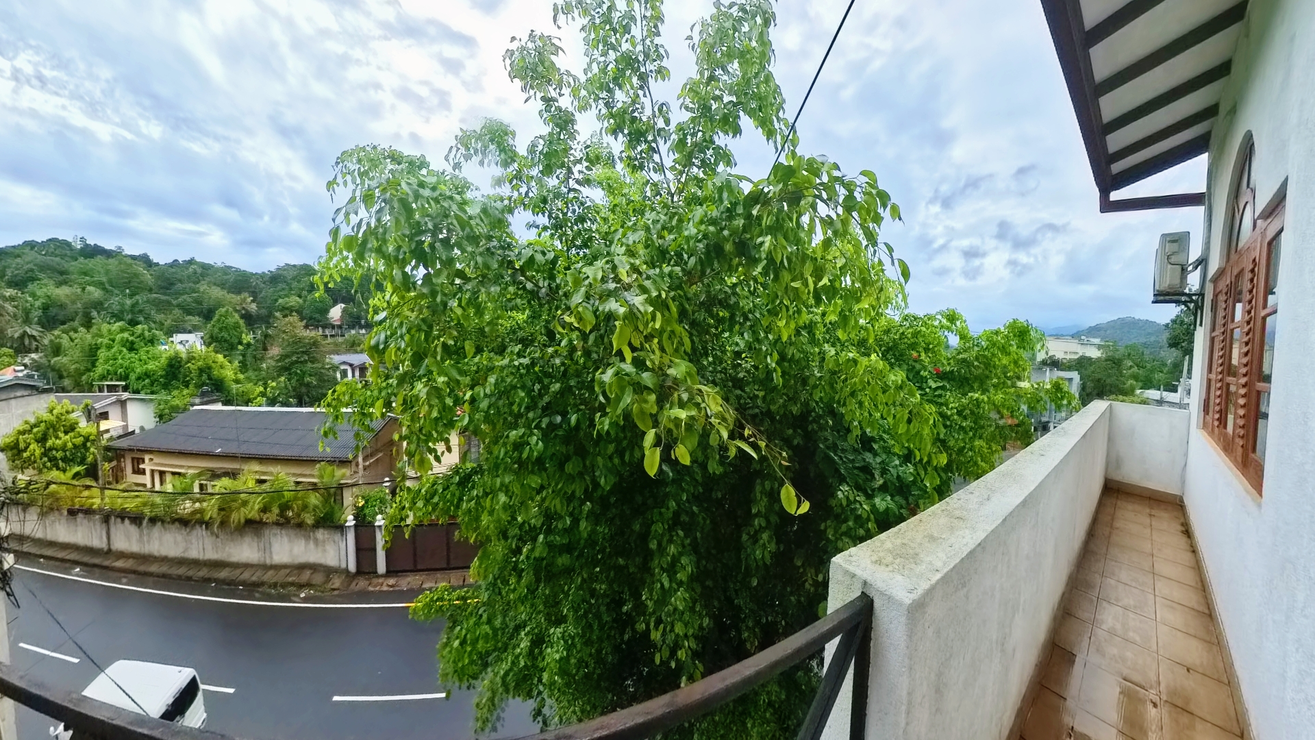 views balcony down left